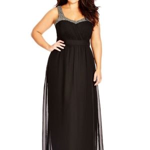 Embellished Strap Formal Dress
